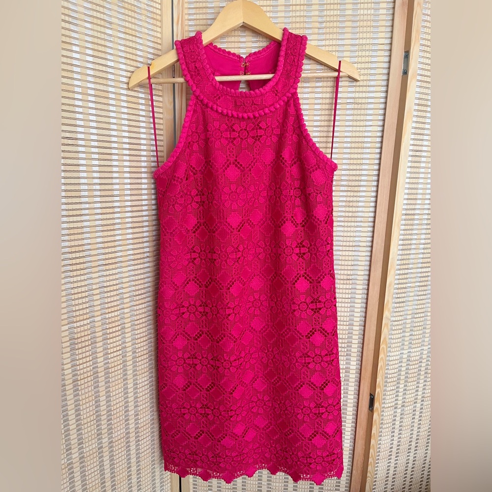 Trina Turk Fuchsia Lace Dress